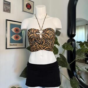 Urban Outfitters Tiger Halter Top
